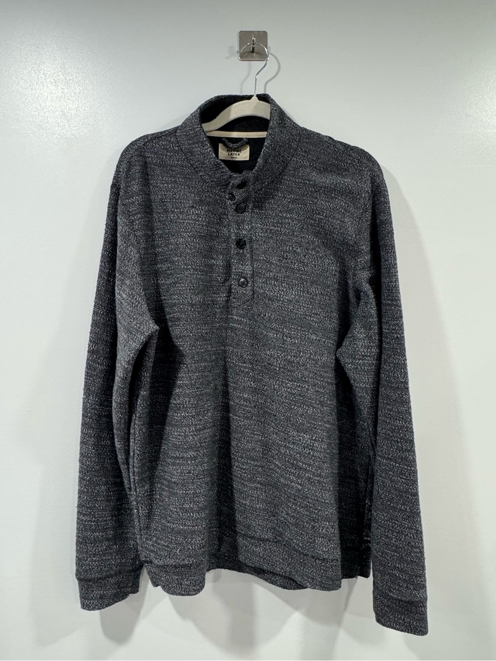 Marine Layer Men Grey Clayton Pullover Sweater Size Medium
